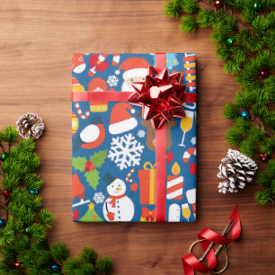 Cadeau Papier d'enrobage de la saison père Noël 30 po x 3