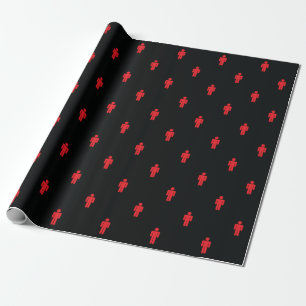 Cadeau Papier d'enrobage de l'homme des feux de circulati
