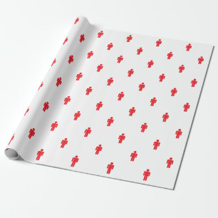 Cadeau Papier d'enrobage de l'homme des feux de circulati