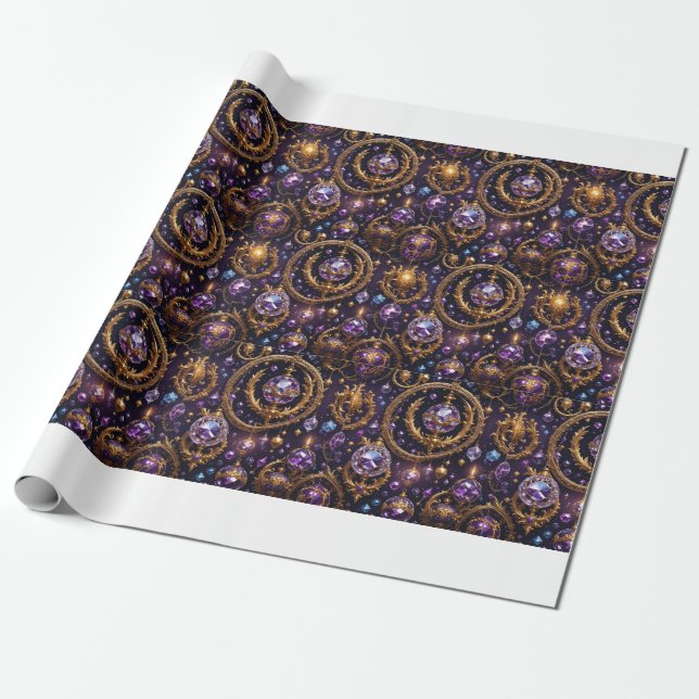 Cadeau Papier d'enrobage de matte d'élégance de joailleri (Déroulé)