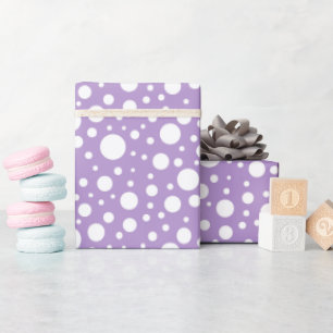 Cadeau Papier d'enrobage de points violets