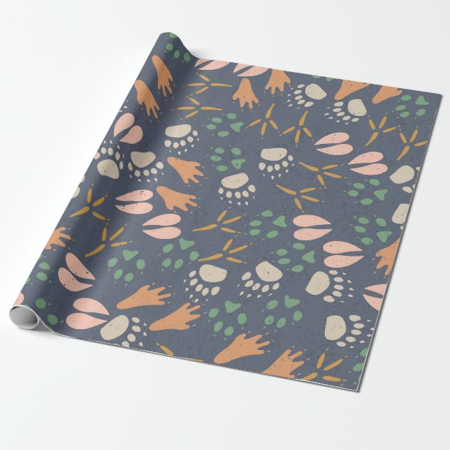 Cadeau Papier d'enrobage de printemps pour tracés sauvage (Déroulé)