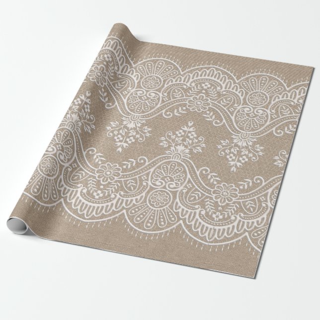 Cadeau Papier d'enrobage de robinets et de dentelles (Déroulé)