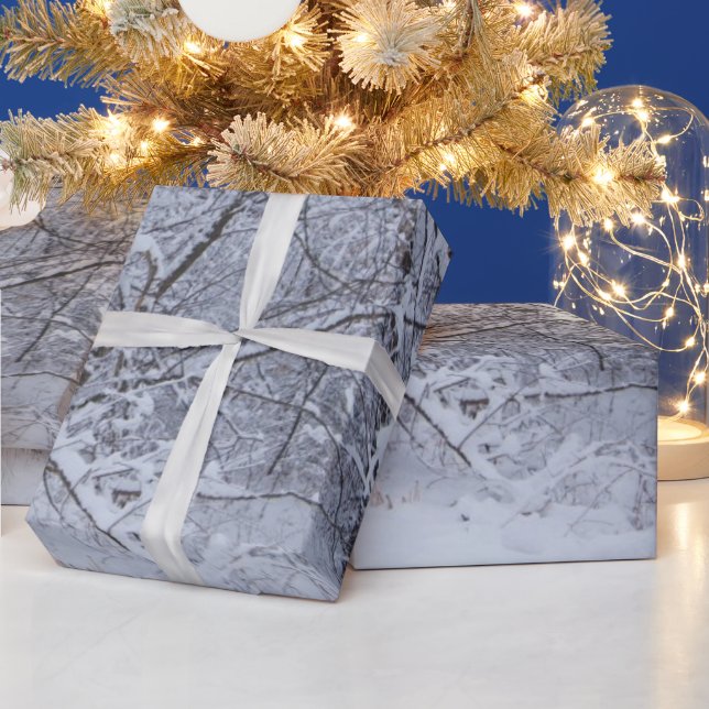 Cadeau Papier d'enrobage de scènes d'hiver (Vacances)