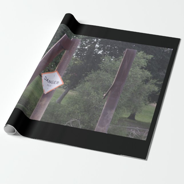 Cadeau Papier d'enrobage des signes de danger (Déroulé)