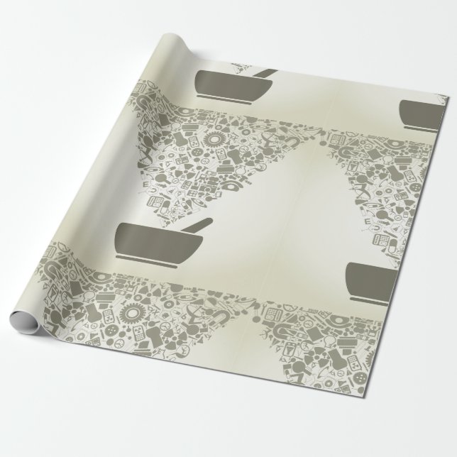 Cadeau Papier d'enrobage d'objets scientifiques (Déroulé)