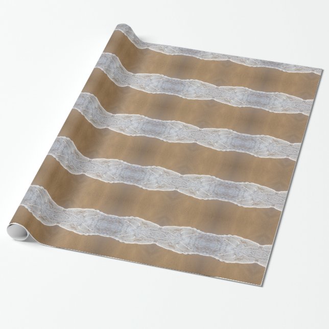 Cadeau Papier d'enrobage d'océan et de plage (Déroulé)
