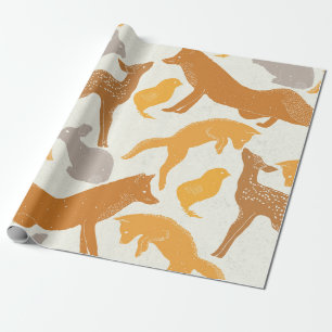 Cadeau Papier d'enrobage en bois