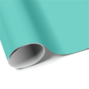 Cadeau Papier d'enrobage en matière Turquoise solide