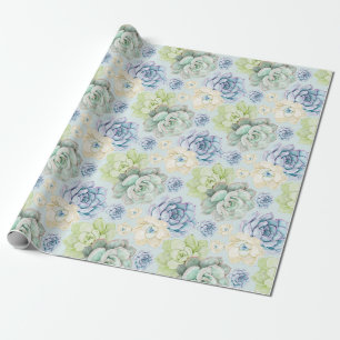 Cadeau Papier d'enrobage motif Succulent