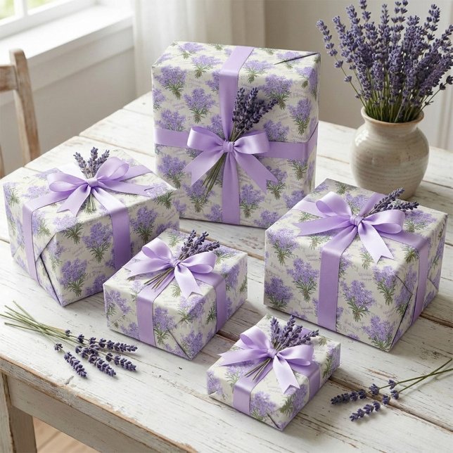 Cadeau Papier d'enrobage Provence Lavender Bunches (Créateur téléchargé)