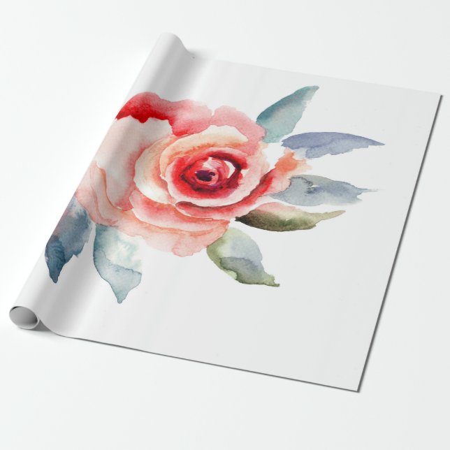 Cadeau Papier d'enrobage Rose (Déroulé)
