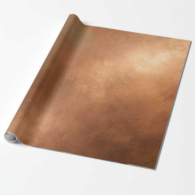 Cadeau Papier d'enrobage texturé au mur de bronze (Déroulé)