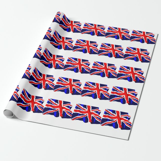 Cadeau Papier d'enrobage Union Jack (Déroulé)