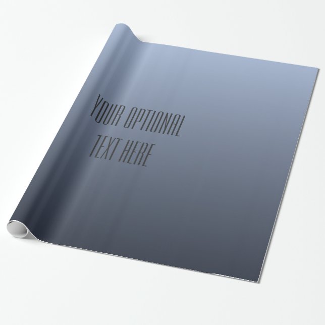 Cadeau Papier d'enveloppe de texte personnalisé Gradient  (Déroulé)