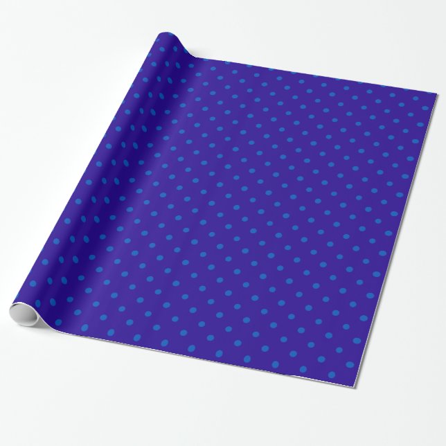 Cadeau Papier d'enveloppement à points polka chic : deux  (Déroulé)