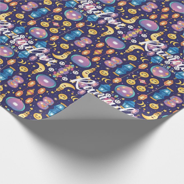 Cadeau Papier d'enveloppement amusant de lanterne Ramadan (Coin)