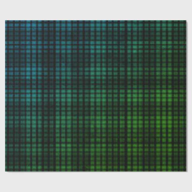 Cadeau Papier d'enveloppement bleu vert (Plat)