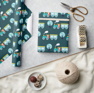 Cadeau Papier d'enveloppement brillant Choo Choo Train, 3