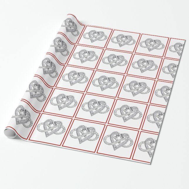Cadeau Papier d'enveloppement cardiaque infini (Déroulé)