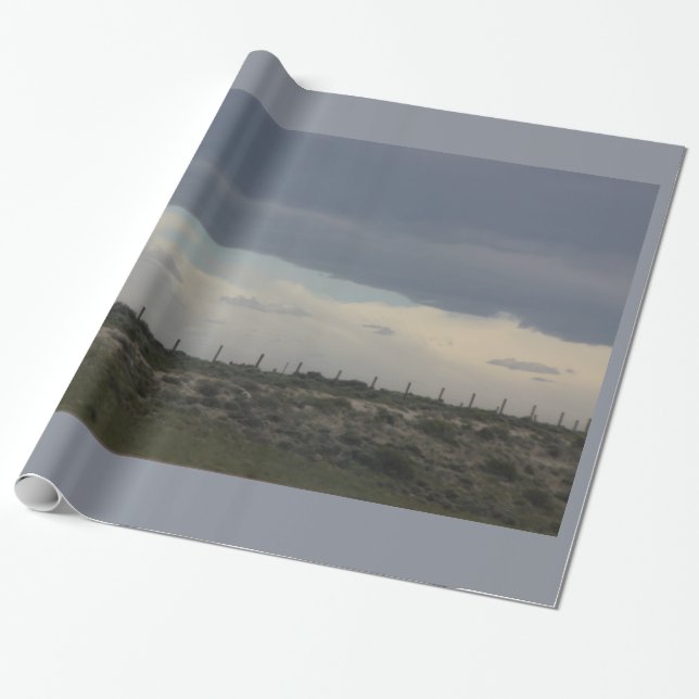 Cadeau Papier d'enveloppement ciel nuageux (Déroulé)