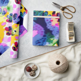 Cadeau Papier d'enveloppement coloré abstrait