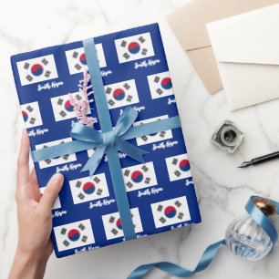 Cadeau Papier d'enveloppement Corée du Sud, Drapeau corée