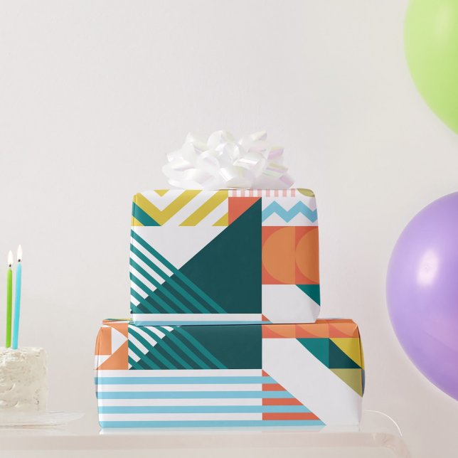 Cadeau Papier d'enveloppement couleur Motif (Créateur téléchargé)