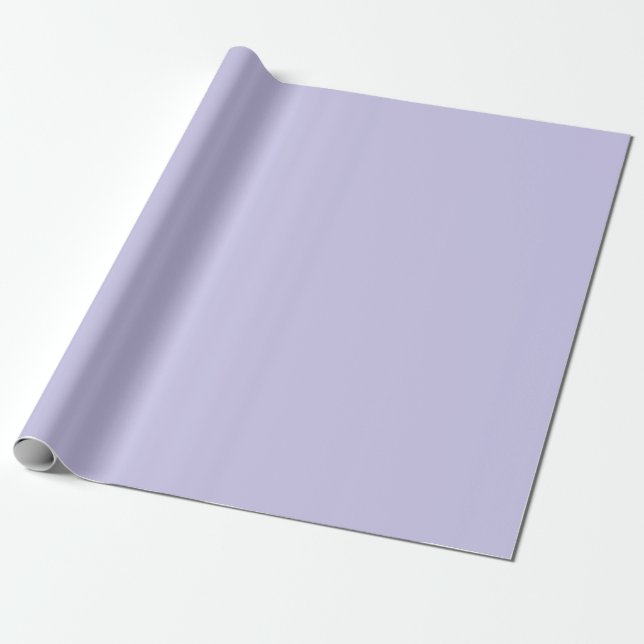 Cadeau Papier d'enveloppement couleur solide bleu lavande (Déroulé)
