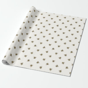 Cadeau Papier d'enveloppement d'abeilles de miel
