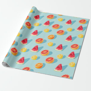 Cadeau Papier d'enveloppement d'agrumes