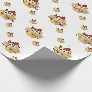 Cadeau Papier d'enveloppement d'anniversaire