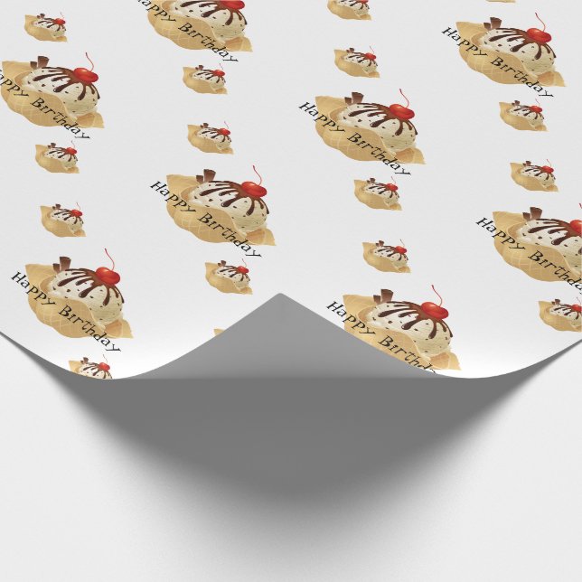 Cadeau Papier d'enveloppement d'anniversaire (Coin)