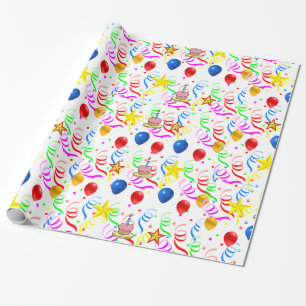 Cadeau Papier d'enveloppement d'anniversaire