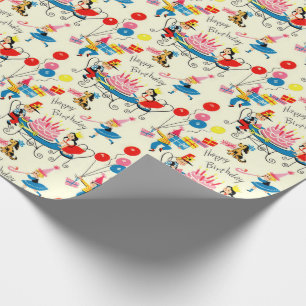 Cadeau Papier d'enveloppement d'anniversaire des années