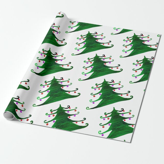 Cadeau Papier d'enveloppement d'arbre de Noël (Déroulé)
