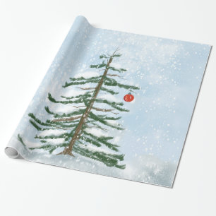 Cadeau Papier d'enveloppement d'arbre de Noël