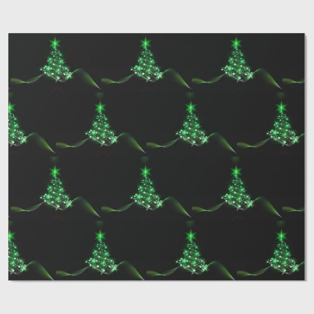 Cadeau Papier d'enveloppement d'arbre de Noël (Plat)