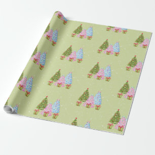 Cadeau Papier d'enveloppement d'arbre de Noël