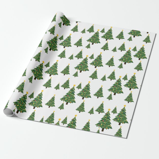 Cadeau Papier d'enveloppement d'arbre de Noël (Déroulé)