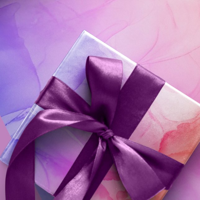 Cadeau Papier d'enveloppement d'art Abstrait rose coloré (Créateur téléchargé)