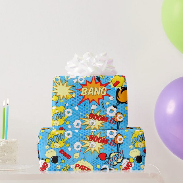 Cadeau Papier d'enveloppement d'art de la bande dessinée (Cadeaux de fête)