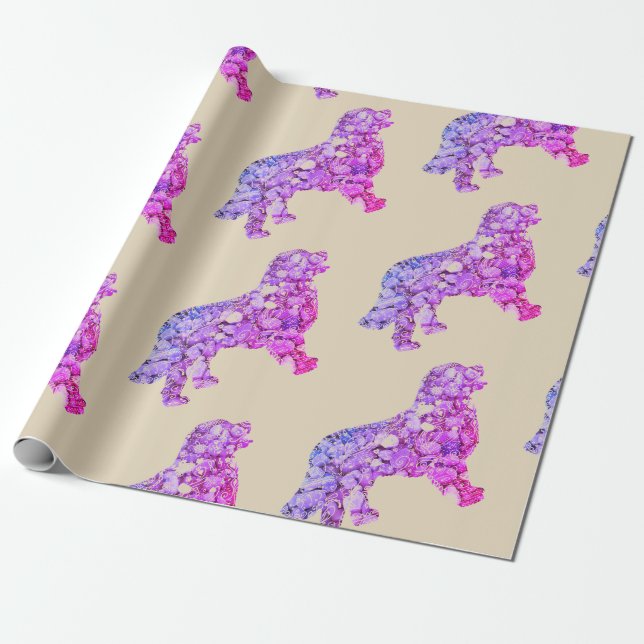 Cadeau Papier d'enveloppement d'art du Labrador (Déroulé)