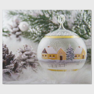 Cadeau Papier d'enveloppement de balle de Noël