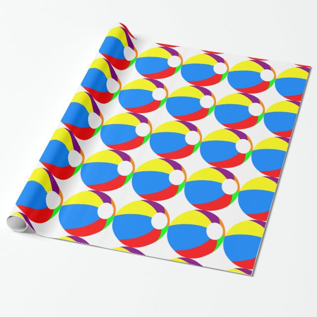 Cadeau Papier d'enveloppement de balles de plage (Déroulé)