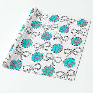 Cadeau Papier d'enveloppement de bijoux Turquoise Navajo 