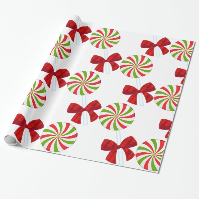Cadeau Papier d'enveloppement de bonbon de Noël personnal (Déroulé)