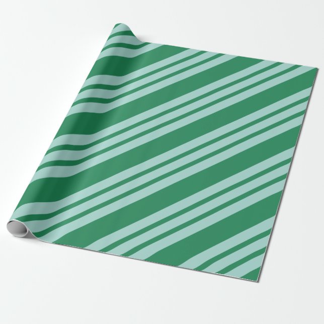 Cadeau Papier d'enveloppement de bonbon de Noël vert (Déroulé)
