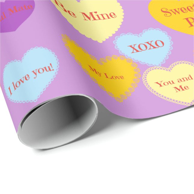 Cadeau Papier d'enveloppement de bonbons (Coin rond)