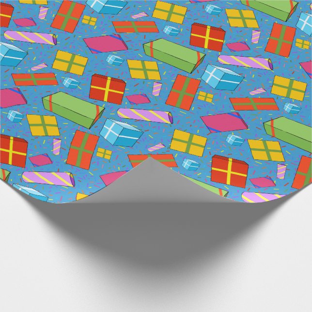 Cadeau Papier d'enveloppement de cadeaux colorés (Coin)